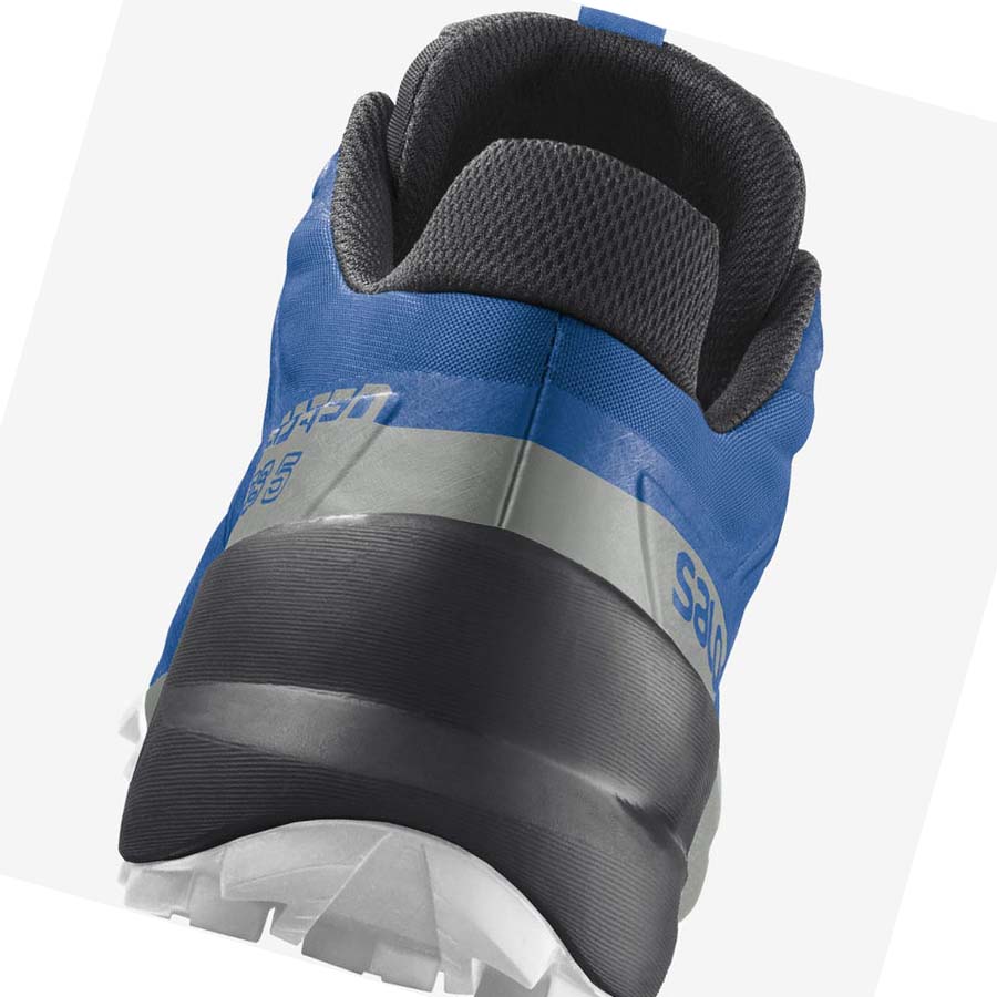 Salomon SPEEDCROSS 5 Erkek Patika Koşu Ayakkabısı Mavi Siyah | TR 3513QMA